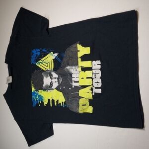 Chris Brown The Party Tour 2017 Men's T-shirt Small Black Rap Fabolous Kap G